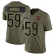 Cassius Marsh ＃59 Men's Limited Chicago Bears Olive 2025 Salute to Service Jersey