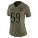 Cassius Marsh ＃59 Women's Limited Chicago Bears Olive 2025 Salute to Service Jersey