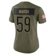 Cassius Marsh ＃59 Women's Limited Chicago Bears Olive 2025 Salute to Service Jersey