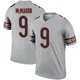 Jim McMahon ＃9 Men's Legend Chicago Bears Inverted Silver Jersey
