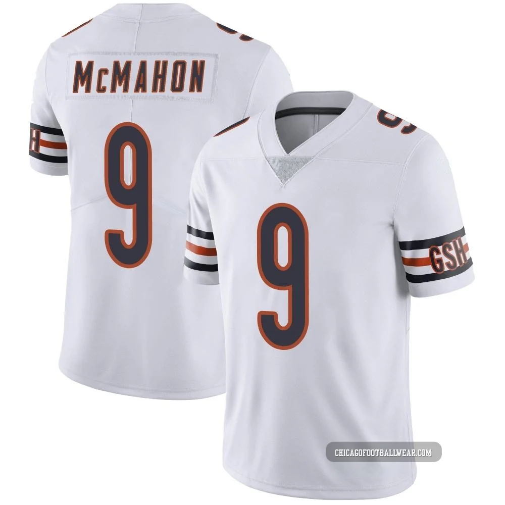 Jim McMahon ＃9 Men's Limited Chicago Bears White Vapor Untouchable Jersey