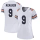 Jim McMahon ＃9 Women's Game Chicago Bears White Alternate Classic Jersey