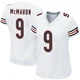 Jim McMahon ＃9 Women's Game Chicago Bears White Jersey
