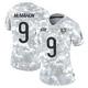 Jim McMahon ＃9 Women's Limited Chicago Bears Arctic Camo 2024 Salute to Service Jersey