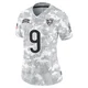 Jim McMahon ＃9 Women's Limited Chicago Bears Arctic Camo 2024 Salute to Service Jersey
