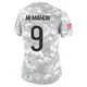 Jim McMahon ＃9 Women's Limited Chicago Bears Arctic Camo 2024 Salute to Service Jersey