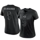 Jim McMahon ＃9 Women's Limited Chicago Bears Black Reflective Jersey