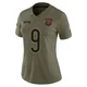Jim McMahon ＃9 Women's Limited Chicago Bears Olive 2025 Salute to Service Jersey