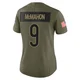 Jim McMahon ＃9 Women's Limited Chicago Bears Olive 2025 Salute to Service Jersey
