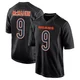Jim McMahon ＃9 Youth Game Chicago Bears Black Carbon Fashion Jersey