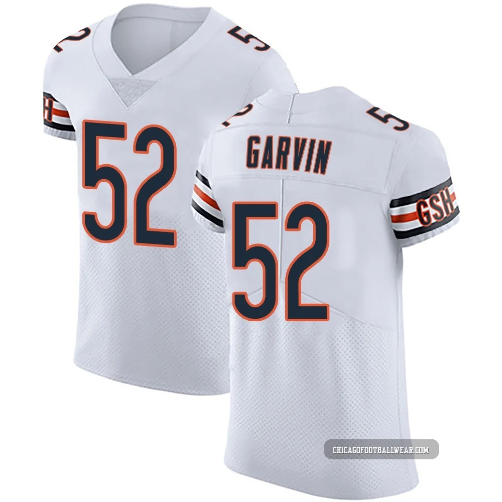 Jonathan Garvin ＃52 Men's Elite Chicago Bears White Vapor Untouchable Jersey
