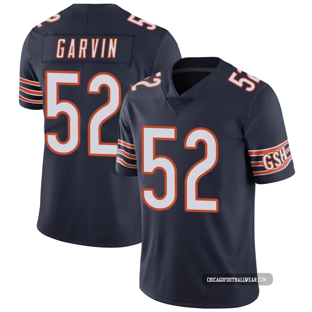 Jonathan Garvin ＃52 Men's Limited Chicago Bears Navy Team Color Vapor Untouchable Jersey
