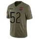Jonathan Garvin ＃52 Men's Limited Chicago Bears Olive 2025 Salute to Service Jersey
