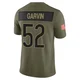 Jonathan Garvin ＃52 Men's Limited Chicago Bears Olive 2025 Salute to Service Jersey