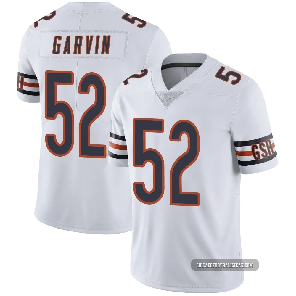 Jonathan Garvin ＃52 Men's Limited Chicago Bears White Vapor Untouchable Jersey