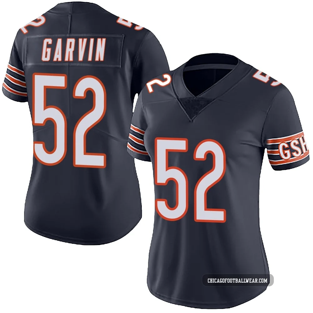 Jonathan Garvin ＃52 Women's Limited Chicago Bears Navy Team Color Vapor Untouchable Jersey