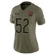 Jonathan Garvin ＃52 Women's Limited Chicago Bears Olive 2025 Salute to Service Jersey
