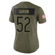 Jonathan Garvin ＃52 Women's Limited Chicago Bears Olive 2025 Salute to Service Jersey