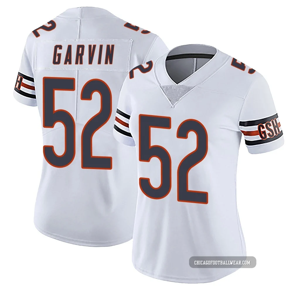 Jonathan Garvin ＃52 Women's Limited Chicago Bears White Vapor Untouchable Jersey