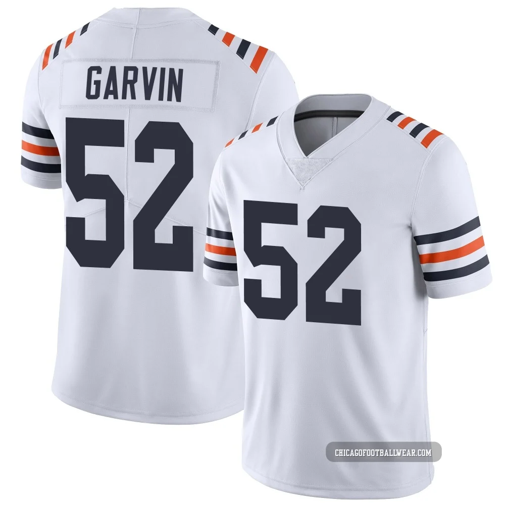 Jonathan Garvin ＃52 Youth Limited Chicago Bears White Alternate Classic Vapor Jersey