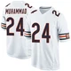 Malik Muhammad ＃24 Men's Game Chicago Bears White Jersey