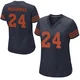 Malik Muhammad ＃24 Women's Game Chicago Bears Navy Blue Alternate Jersey