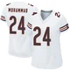 Malik Muhammad ＃24 Women's Game Chicago Bears White Jersey