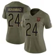 Malik Muhammad ＃24 Women's Limited Chicago Bears Olive 2025 Salute to Service Jersey