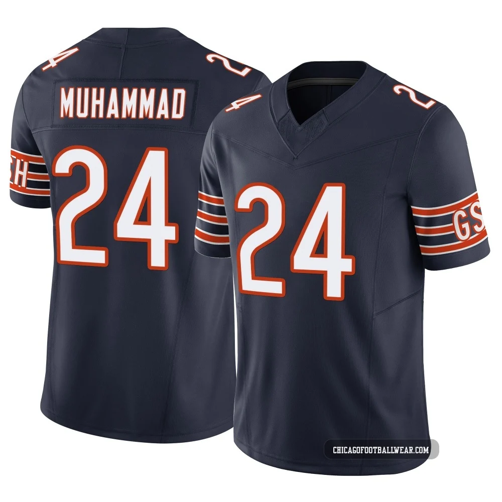 Malik Muhammad ＃24 Youth Limited Chicago Bears Navy Vapor F.U.S.E. Jersey