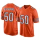 Sterling Weatherford ＃50 Men's Game Chicago Bears Orange Alternate Jersey