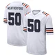 Sterling Weatherford ＃50 Men's Game Chicago Bears White Alternate Classic Jersey