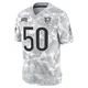 Sterling Weatherford ＃50 Men's Limited Chicago Bears Arctic Camo 2024 Salute to Service Jersey