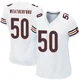 Sterling Weatherford ＃50 Women's Game Chicago Bears White Jersey