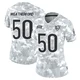 Sterling Weatherford ＃50 Women's Limited Chicago Bears Arctic Camo 2024 Salute to Service Jersey