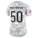 Sterling Weatherford ＃50 Women's Limited Chicago Bears Arctic Camo 2024 Salute to Service Jersey