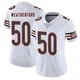 Sterling Weatherford ＃50 Women's Limited Chicago Bears White Vapor Untouchable Jersey